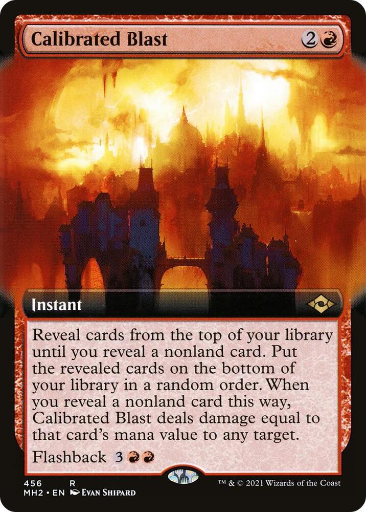 Calibrated Blast Extended Art 456 (Modern Horizons 2) 