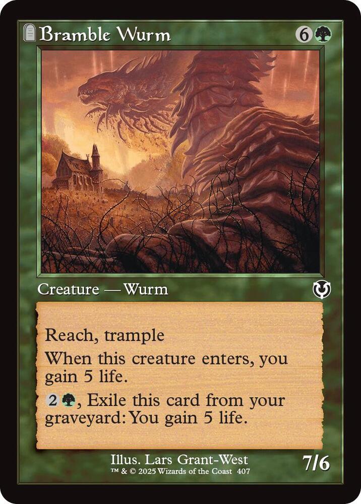 Bramble Wurm 407/287 (Innistrad Remastered)  - Retro