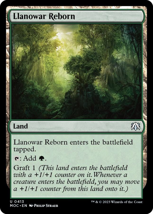 Llanowar Reborn 413 (Commander: March of the Machine) 