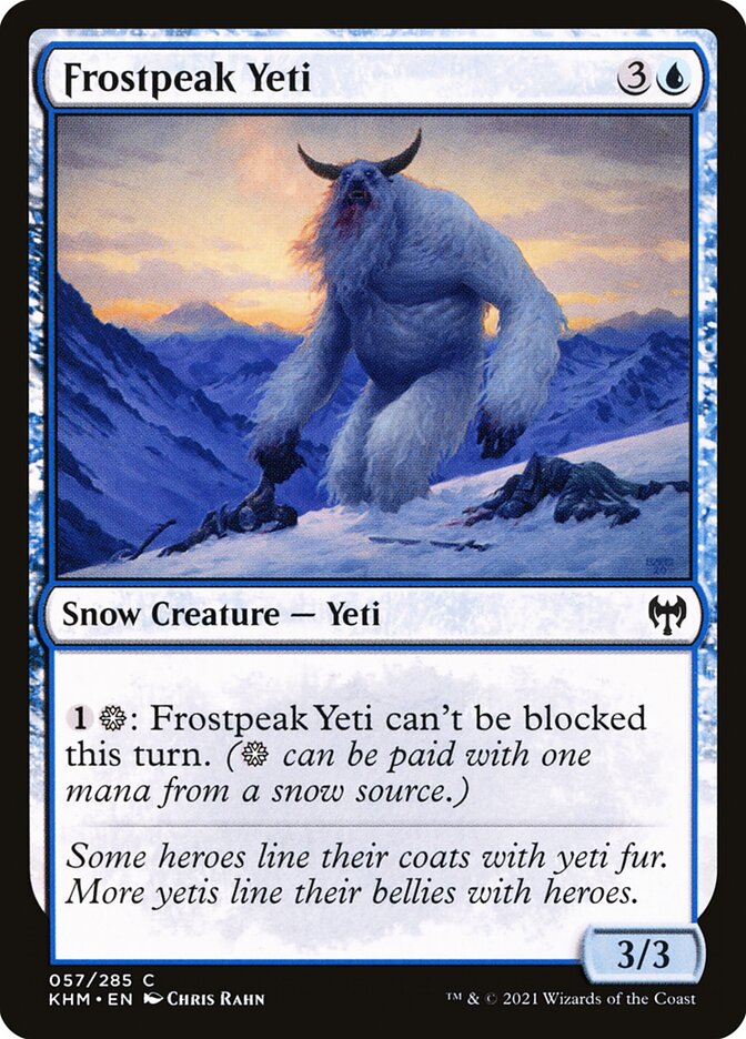 Frostpeak Yeti 57/285 (Kaldheim)  - Foil