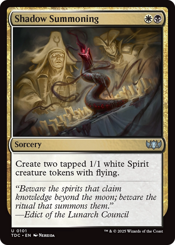 Shadow Summoning [Tarkir: Dragonstorm Commander]
