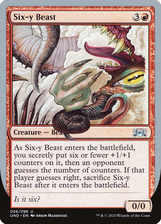 Six-y Beast 56/96 (Unsanctioned) 