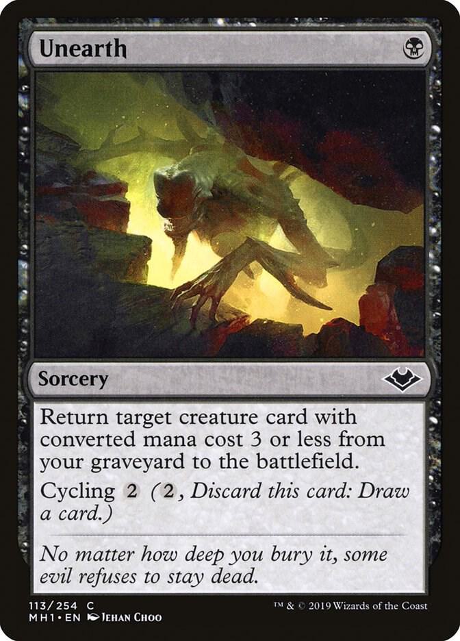 Unearth 113/254 (Modern Horizons)  - Foil