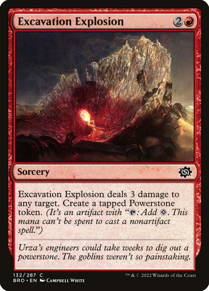 Excavation Explosion 132/287 (The Brothers' War)  - Foil