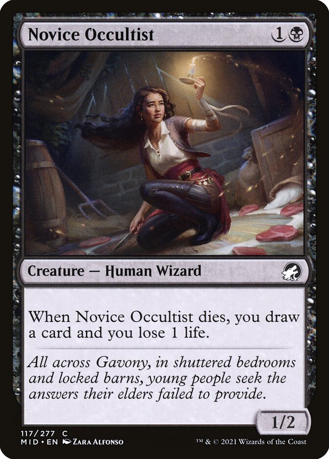 Novice Occultist 117/277 (Innistrad: Midnight Hunt)  - Foil