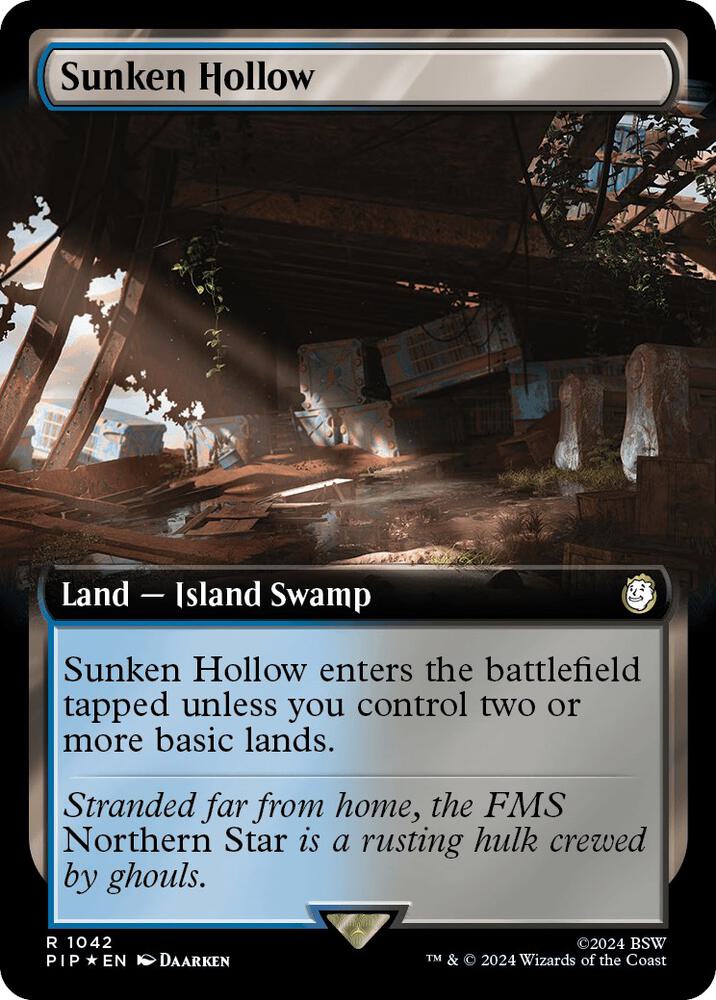 Sunken Hollow 1042/326 (Universes Beyond: Fallout)  - Extended Art Surge Foil