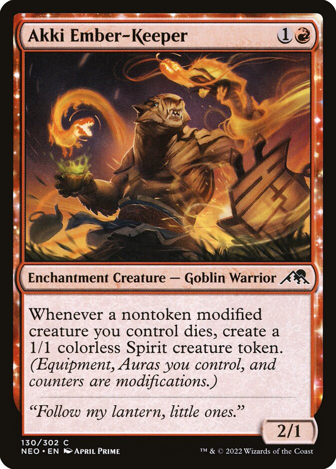 Akki Ember-Keeper 130 (Kamigawa: Neon Dynasty) 