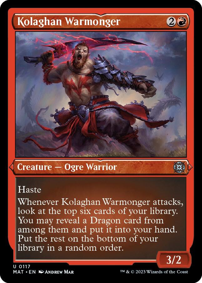 Kolaghan Warmonger 117/50 (March of the Machine: The Aftermath)  - Etched Foil