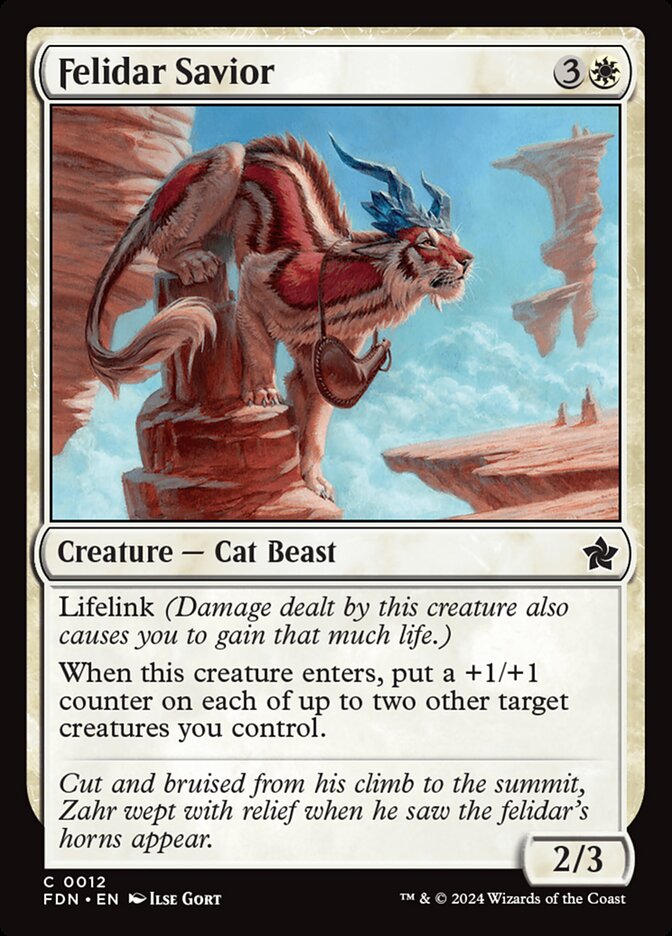 Felidar Savior 12/291 (Foundations)  - Foil