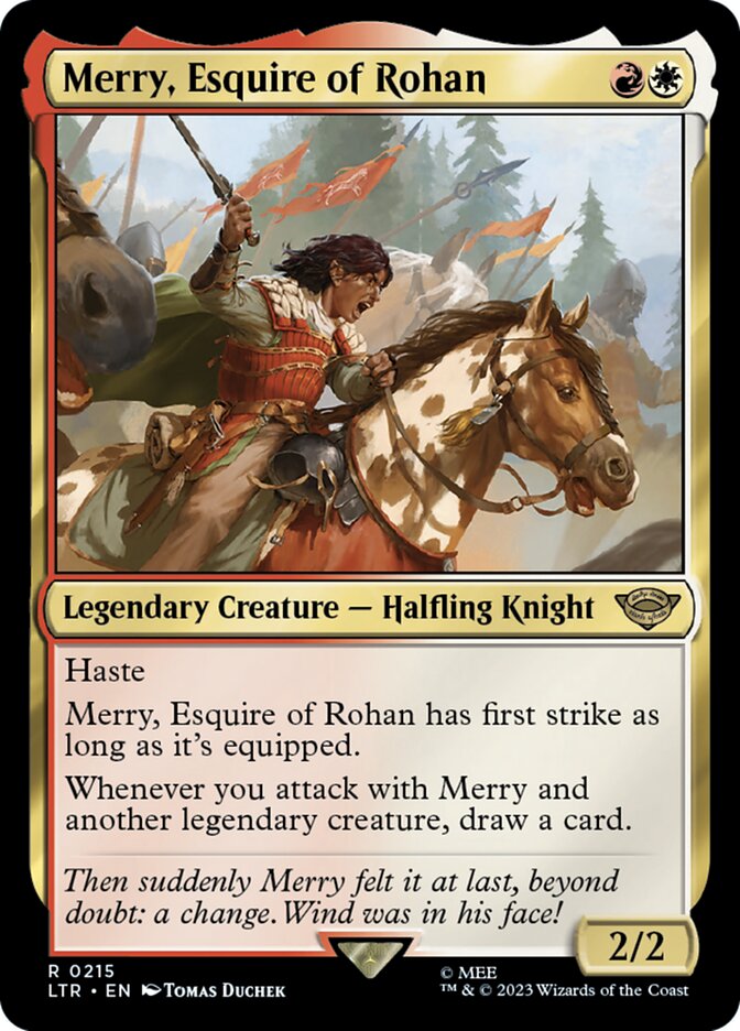 Merry, Esquire of Rohan 215/281 (Universes Beyond: The Lord of the Rings: Tales of Middle-earth) 