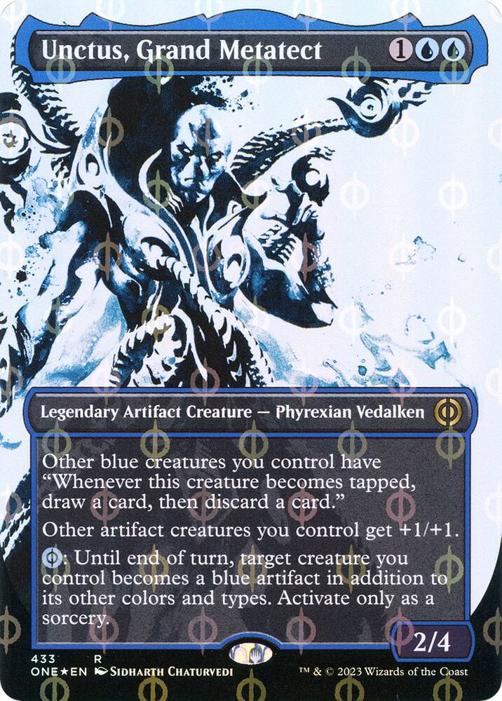 Unctus, Grand Metatect 433 (Phyrexia: All Will Be One)  - Borderless Compleat Foil