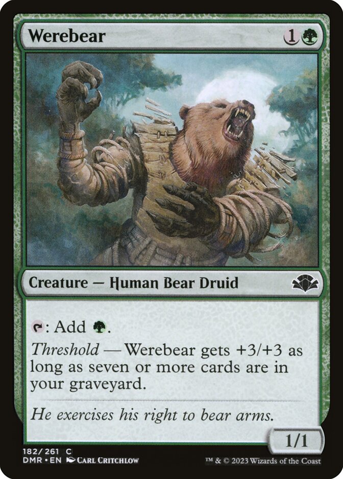 Werebear 182 (Dominaria Remastered) 