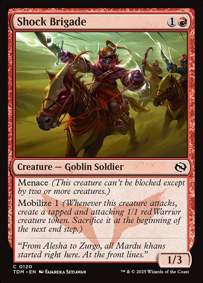 Shock Brigade 120/291 (Tarkir: Dragonstorm)  - Foil