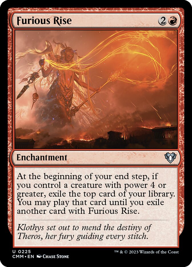 Furious Rise 225/451 (Commander Masters)  - Foil