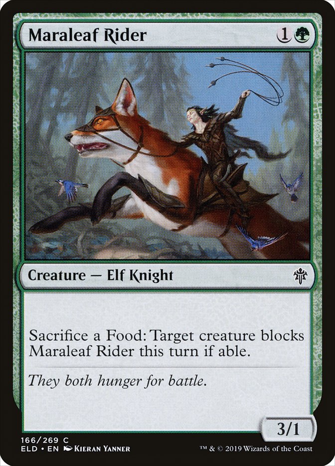 Maraleaf Rider 166 (Throne of Eldraine) 