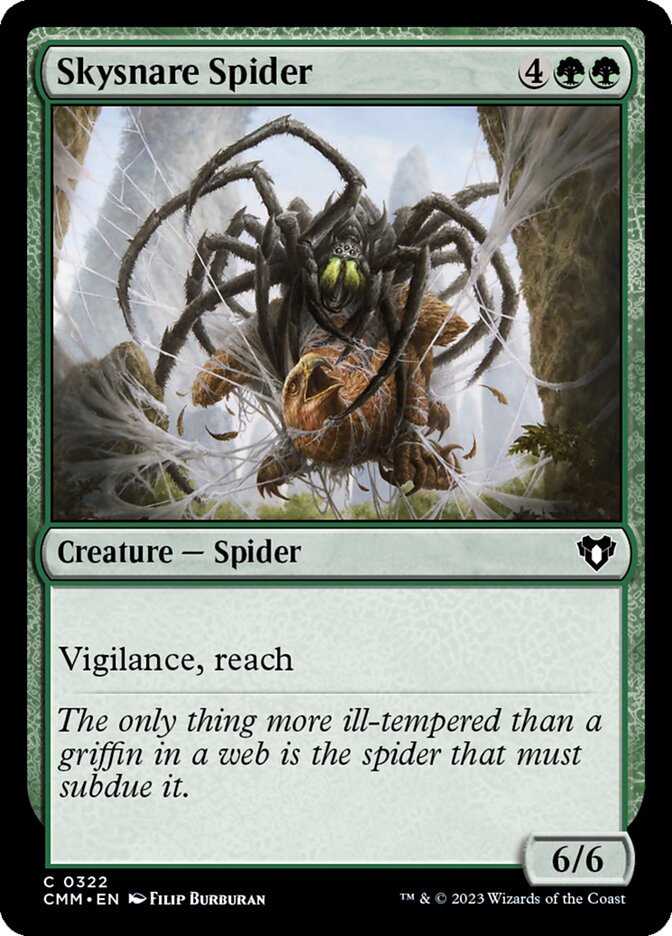 Skysnare Spider 322/451 (Commander Masters)  - Foil