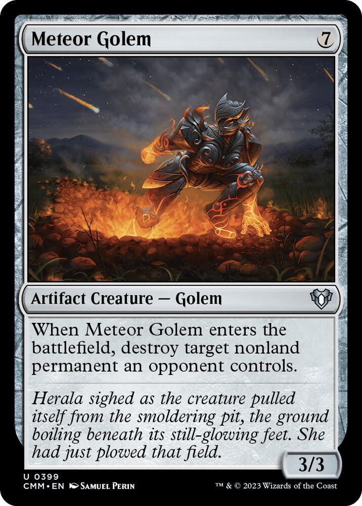 Meteor Golem 399 (Commander Masters)  - Foil
