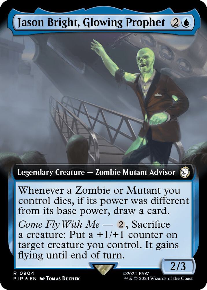 Jason Bright, Glowing Prophet 904/326 (Universes Beyond: Fallout)  - Extended Art Surge Foil