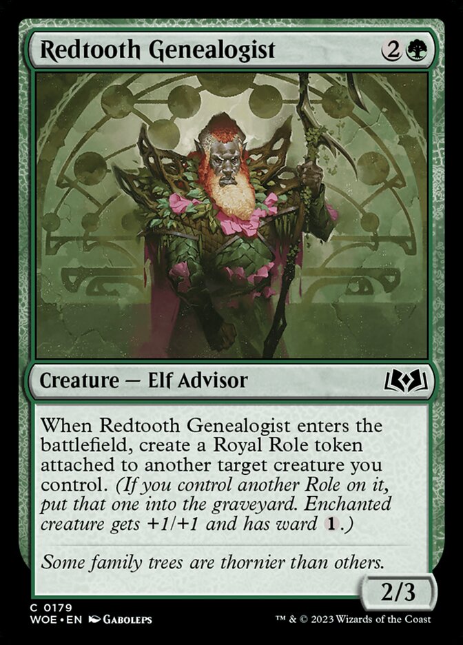 Redtooth Genealogist 179/276 (Wilds of Eldraine)  - Foil