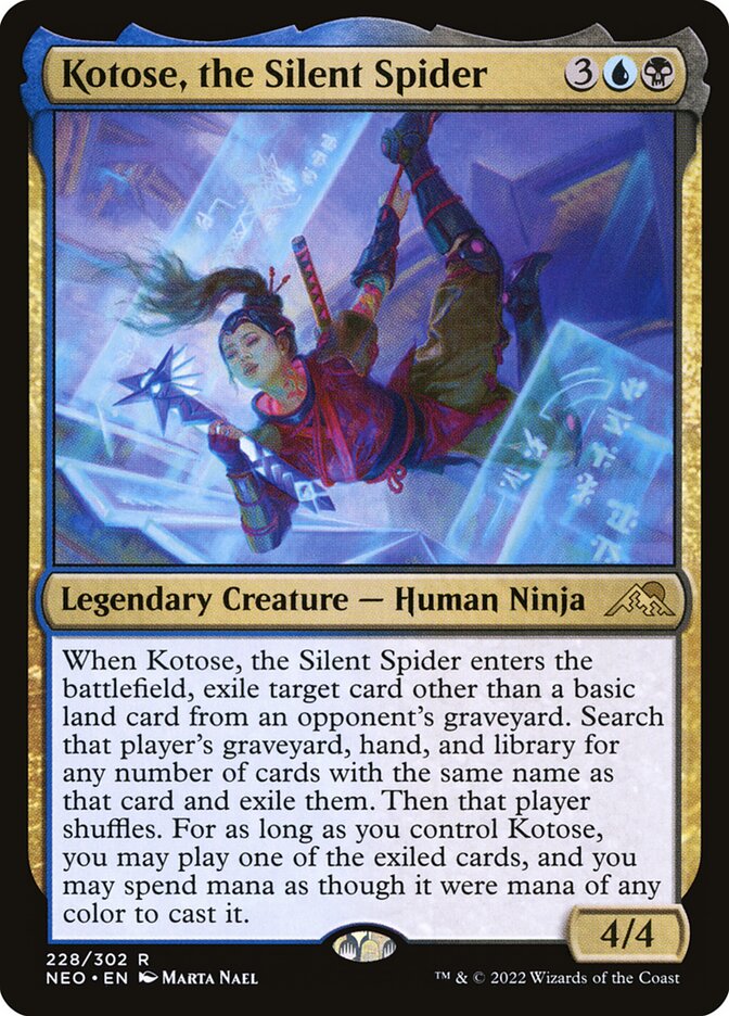 Kotose, the Silent Spider 228/302 (Kamigawa: Neon Dynasty) 