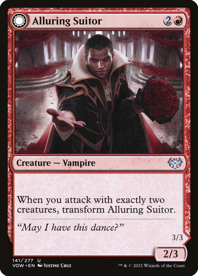 Alluring Suitor // Deadly Dancer 141/277 (Innistrad: Crimson Vow) 
