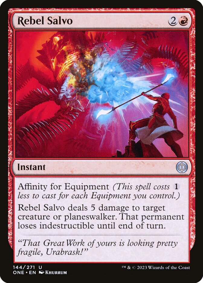 Rebel Salvo 144/271 (Phyrexia: All Will Be One)  - Foil