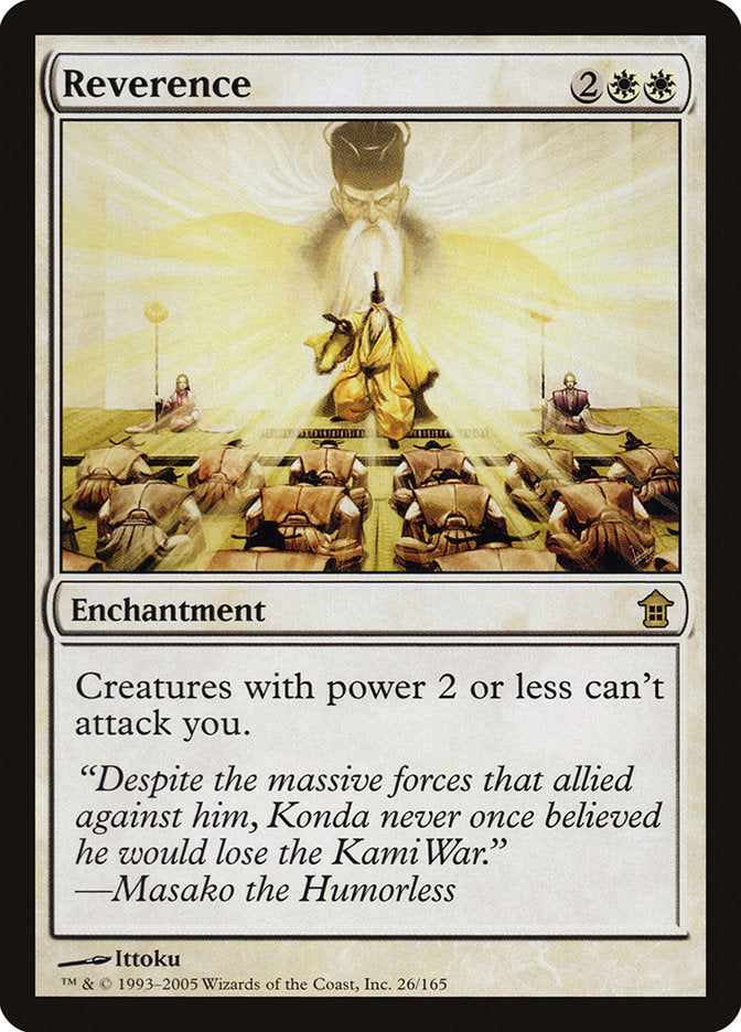 Reverence 26/165 (Saviors of Kamigawa)  - Foil