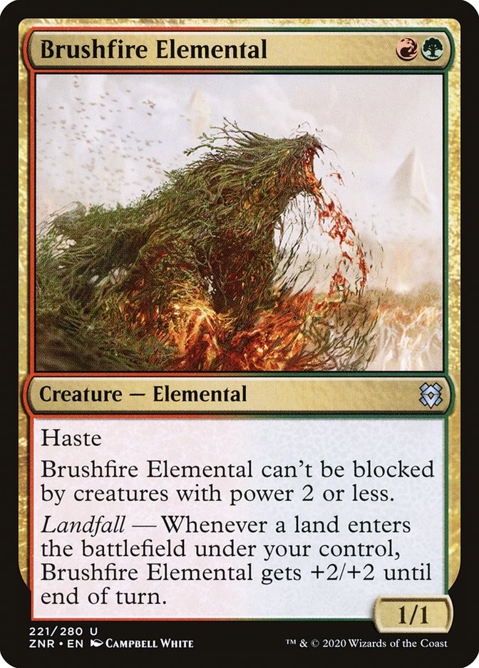 Brushfire Elemental 221/280 (Zendikar Rising) 