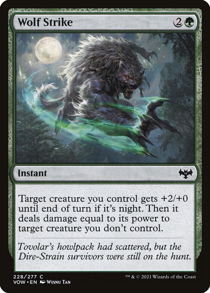 Wolf Strike 228/277 (Innistrad: Crimson Vow)  - Foil