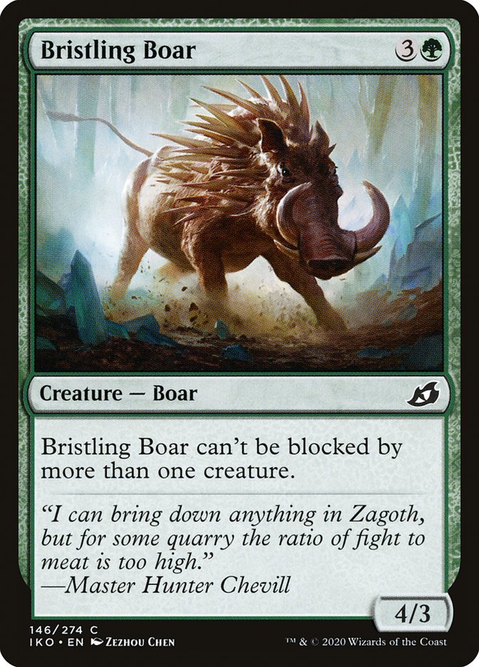 Bristling Boar 146/274 (Ikoria: Lair of Behemoths)  - Foil