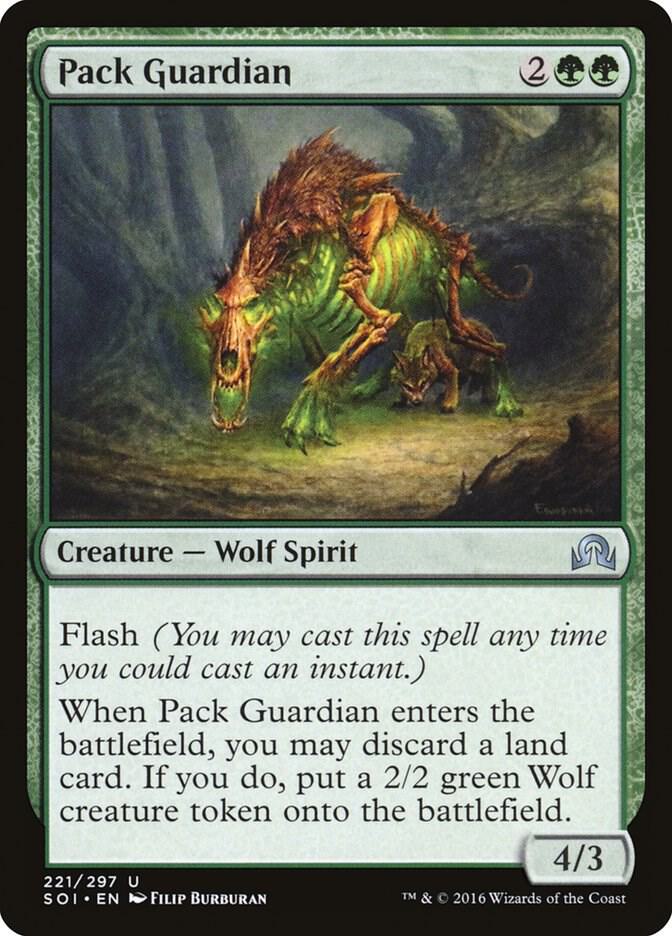 Pack Guardian 221/297 (Shadows over Innistrad) 