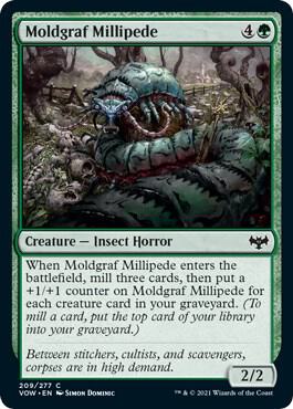 Moldgraf Millipede 209/277 (Innistrad: Crimson Vow)  - Foil