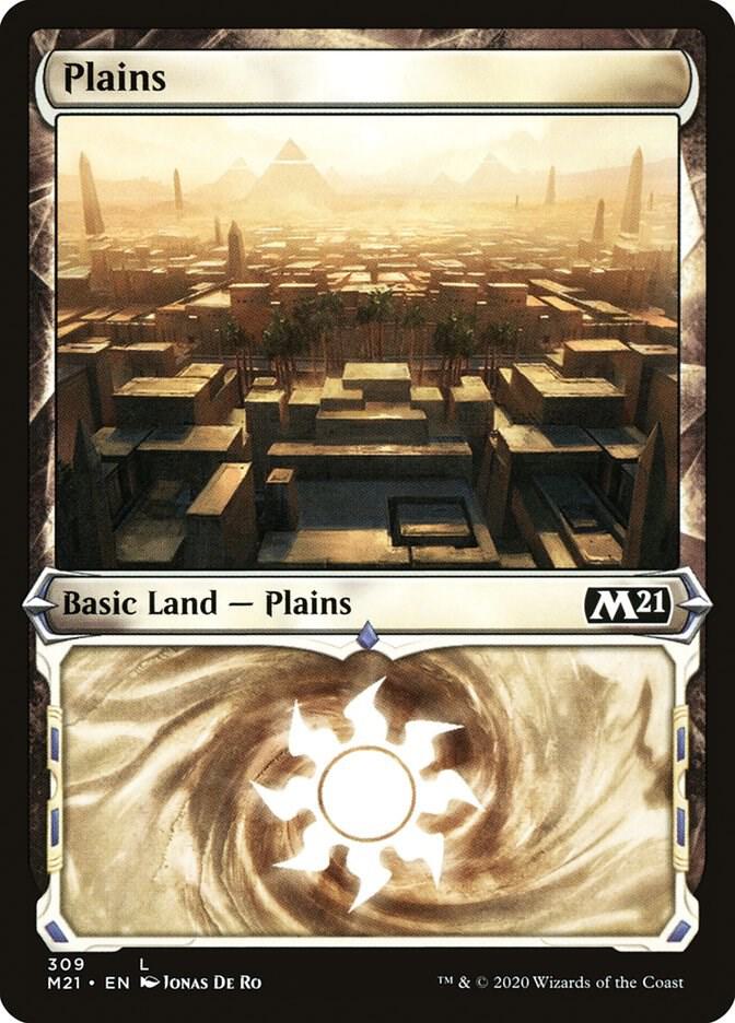 Plains 309 (Core Set 2021)  - Showcase Foil