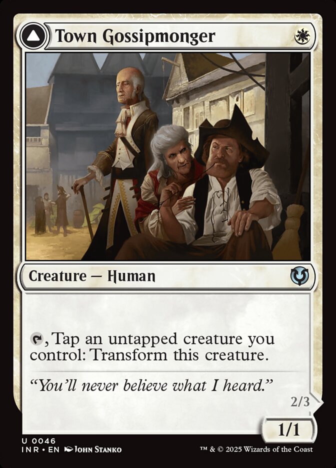 Town Gossipmonger // Incited Rabble 46 (Innistrad Remastered)  - Foil