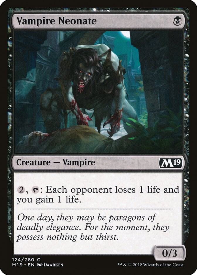 Vampire Neonate 124/280 (Core Set 2019) 