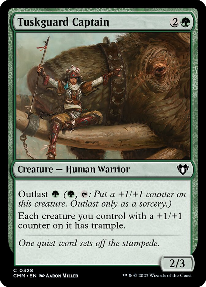 Tuskguard Captain 328/451 (Commander Masters)  - Foil