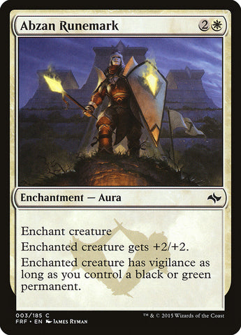 Abzan Runemark 3/185 (Fate Reforged) 