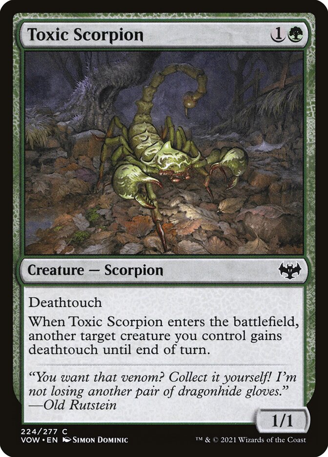 Toxic Scorpion 224/277 (Innistrad: Crimson Vow)  - Foil