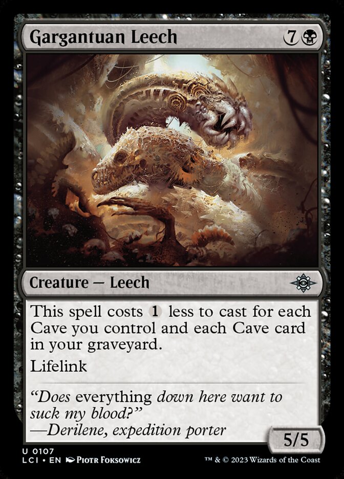 Gargantuan Leech 107/291 (The Lost Caverns of Ixalan) 