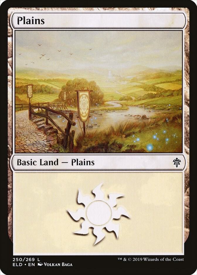 Plains 250/269 (Throne of Eldraine)  - Foil
