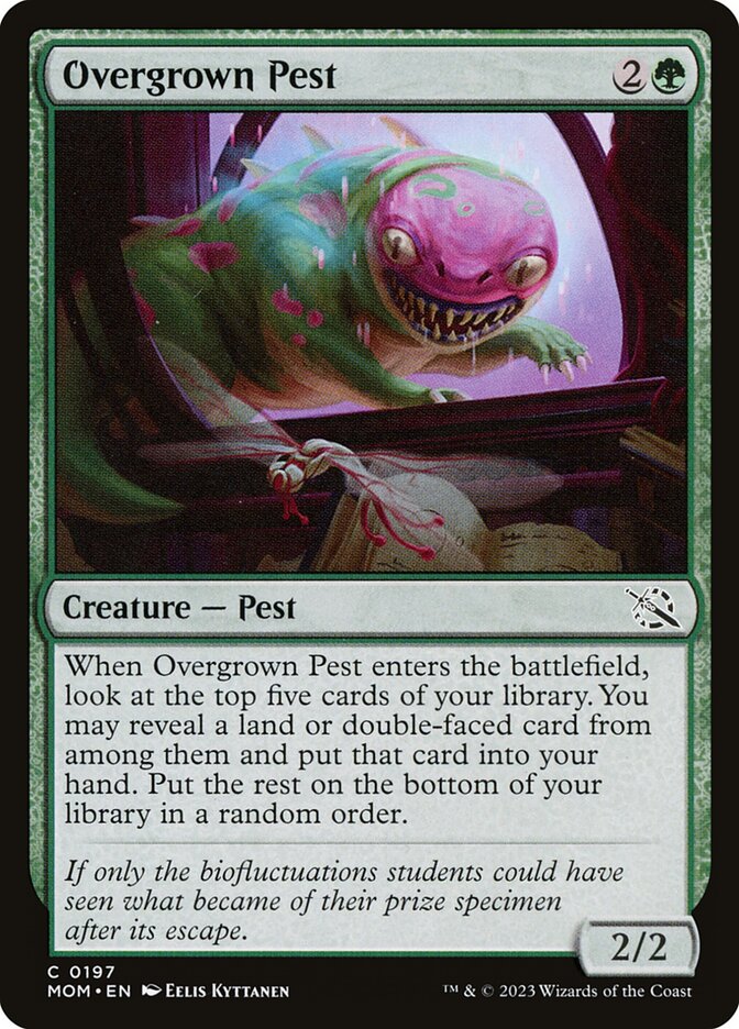 Overgrown Pest 197/291 (March of the Machine)  - Foil