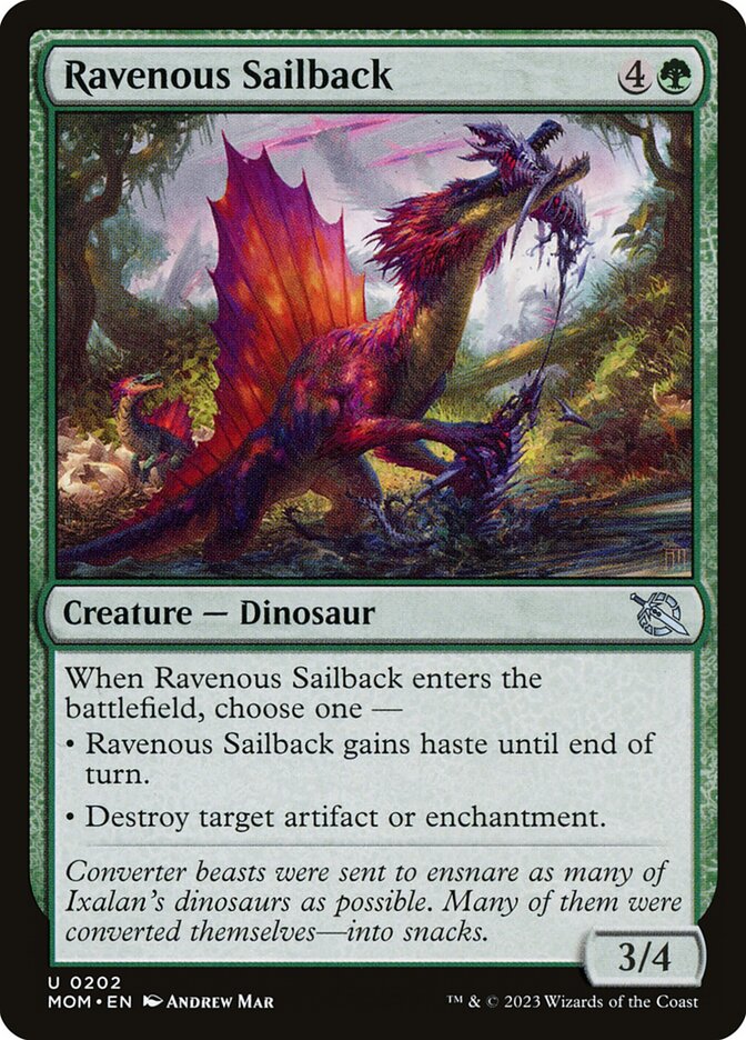 Ravenous Sailback 202/291 (March of the Machine)  - Foil