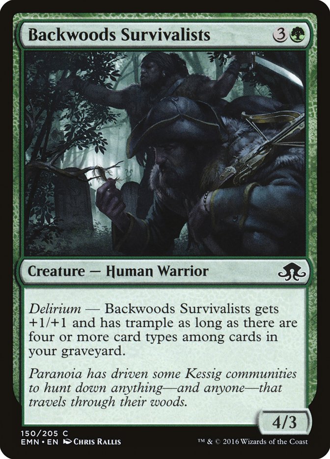 Backwoods Survivalists 150/205 (Eldritch Moon) 