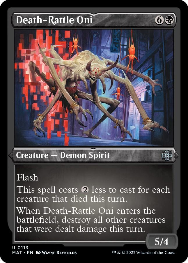 Death-Rattle Oni 113 (March of the Machine: The Aftermath)  - Etched Foil