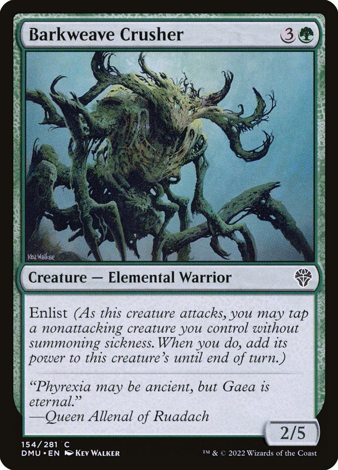 Barkweave Crusher 154 (Dominaria United)  - Foil