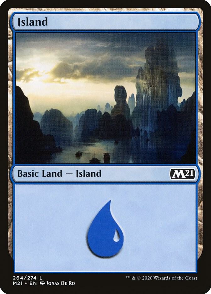 Island 264 (Core Set 2021)  - Foil