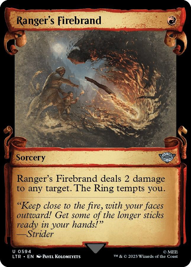 Ranger's Firebrand 594 (Universes Beyond: The Lord of the Rings: Tales of Middle-earth)  - Showcase Scroll Foil