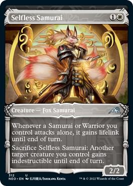 Selfless Samurai 312/302 (Kamigawa: Neon Dynasty)  - Showcase