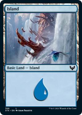 Island 368 368 (Strixhaven: School of Mages)  - Foil