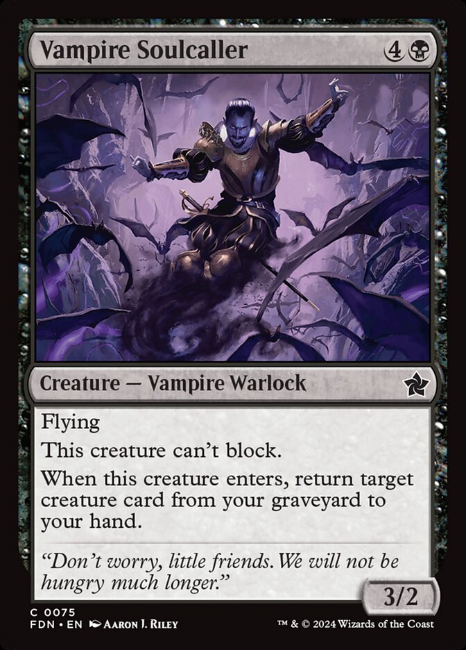 Vampire Soulcaller 75 (Foundations)  - Foil
